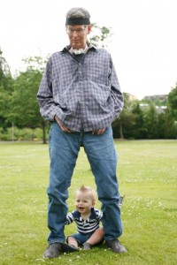 Scott Brodie and grandson Brodie